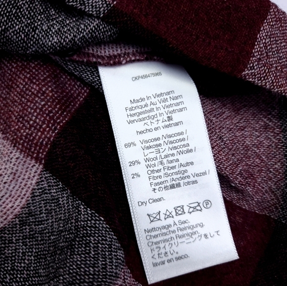 🔴 New Madewell Red Grey White Plaid Top Sz XL - Picture 5 of 8